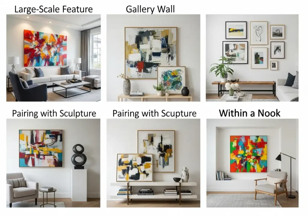 5 Creative Ways to Display Abstract Paintings in Your Living Room
