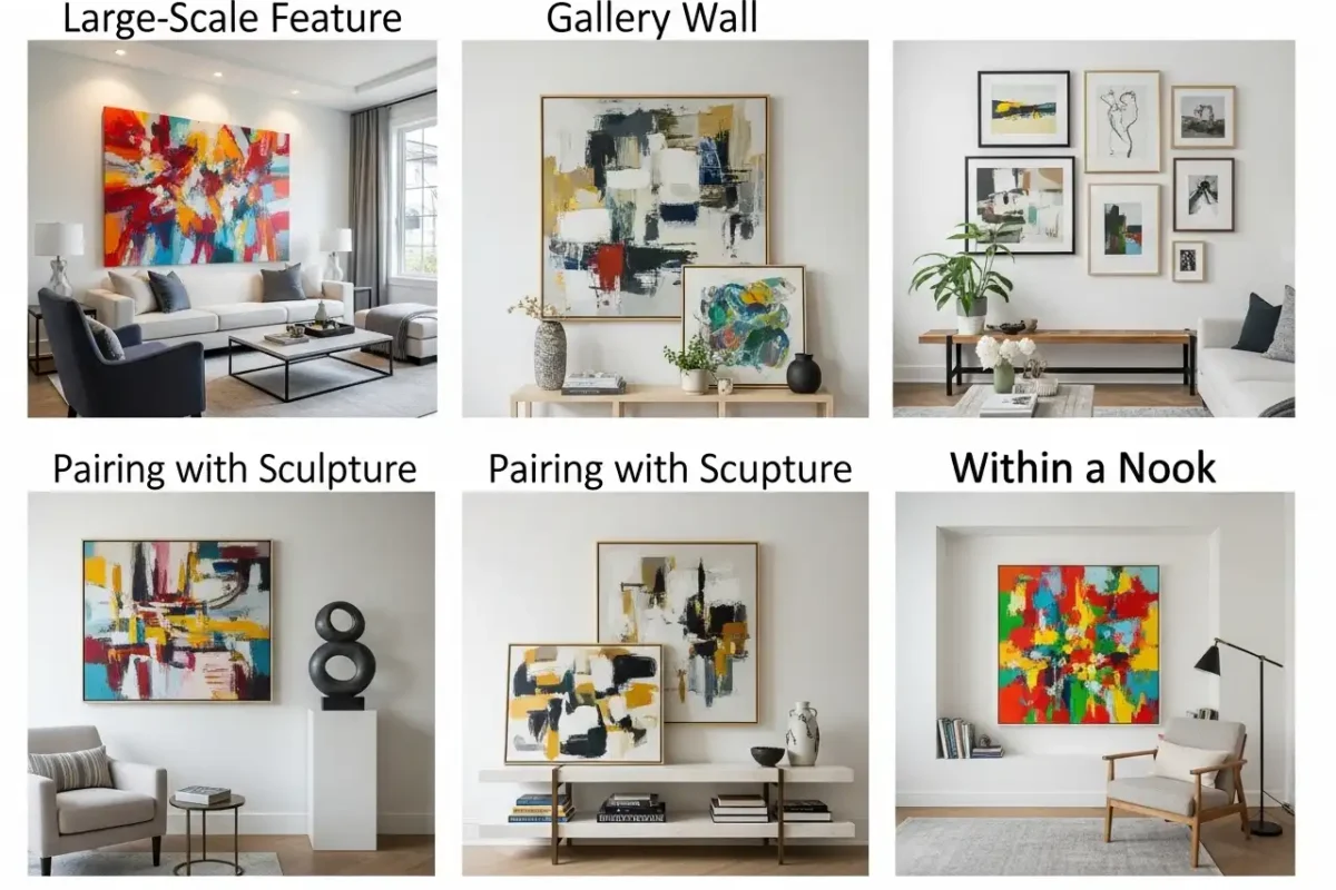 5 Creative Ways to Display Abstract Paintings in Your Living Room