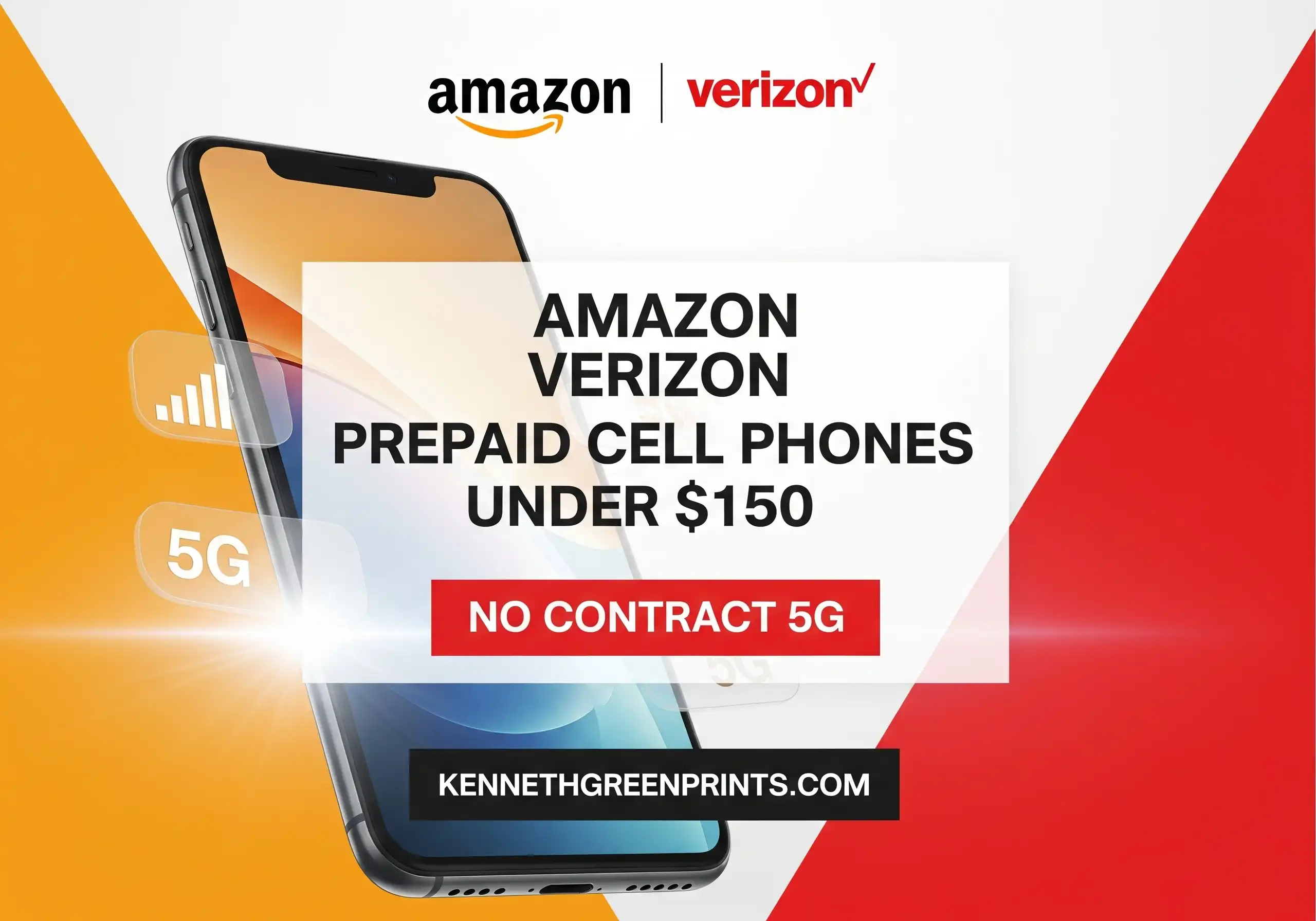 Amazon Verizon Prepaid Cell Phones Under $150 No Contract 5G