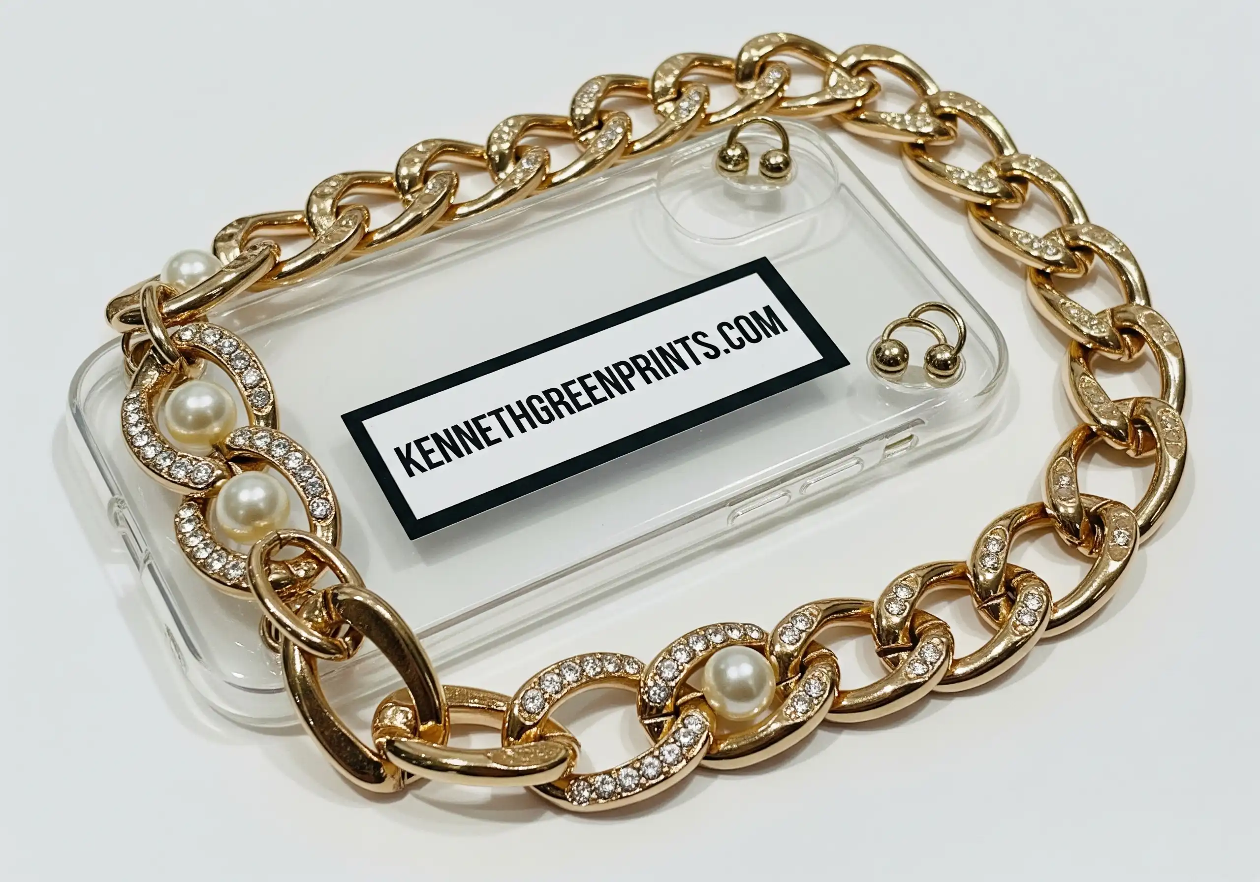 BaubleBar Dupe Phone Case Designer Inspired Chain Strap Affordable