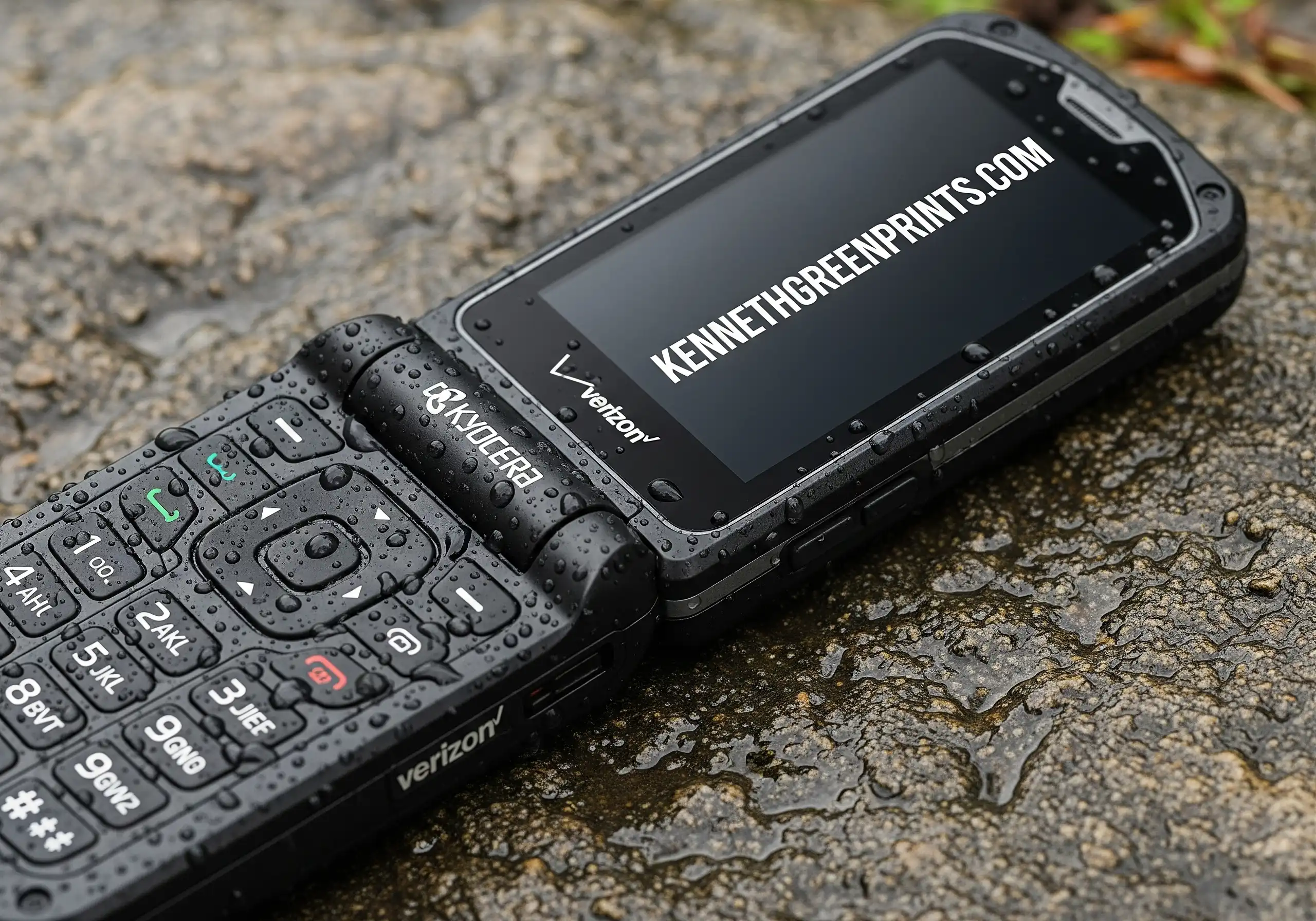 Kyocera Ultra Rugged Flip Phone Waterproof Military Grade Verizon