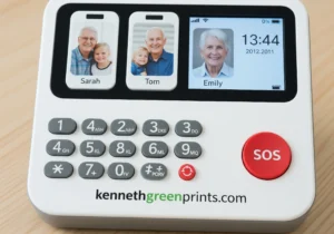 Phone for Seniors with Dementia Simple Large Buttons Photo Speed