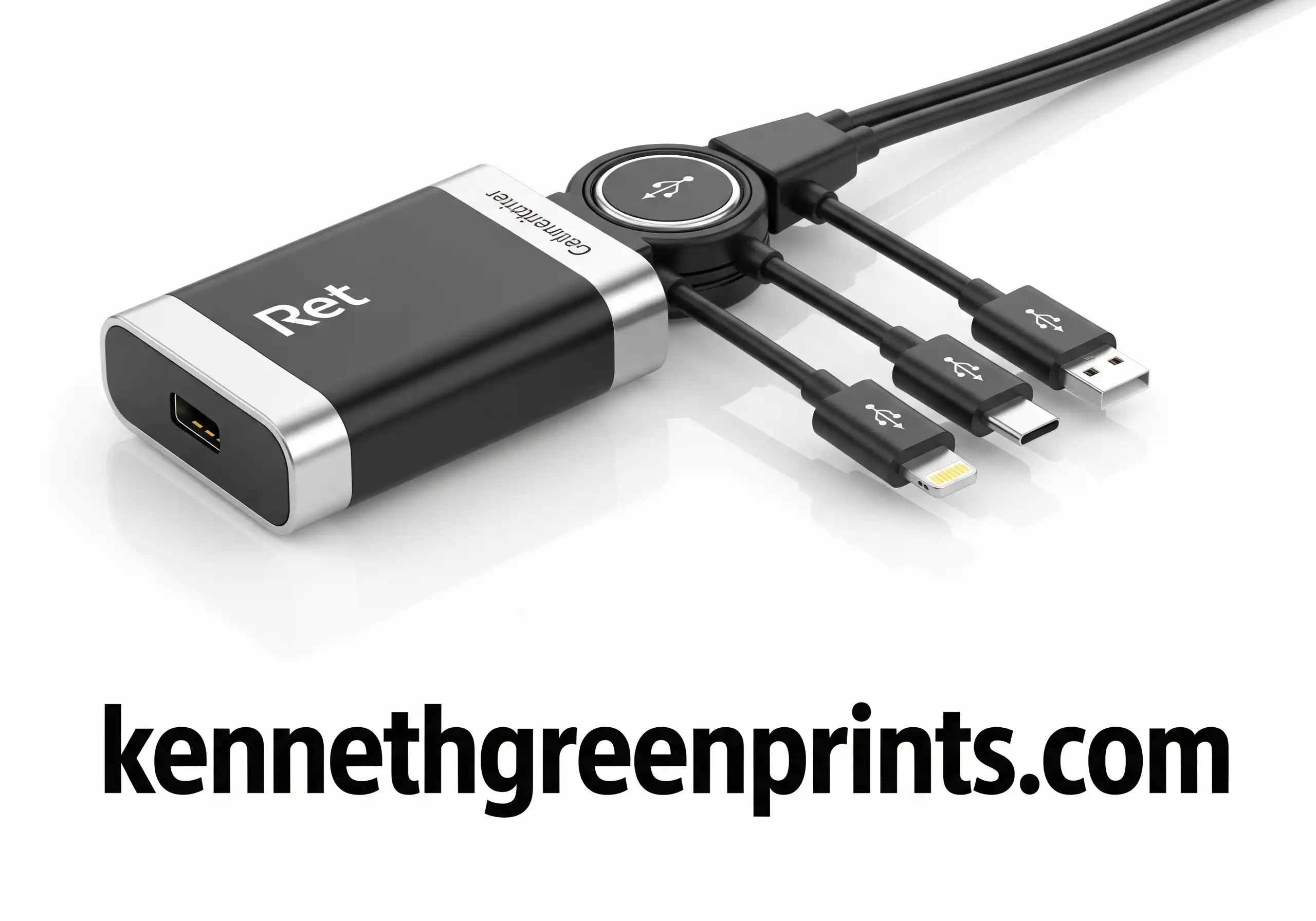 Retractable Mobile Phone Charger 3 in 1 USB C Lightning Micro Power at Your Fingertips