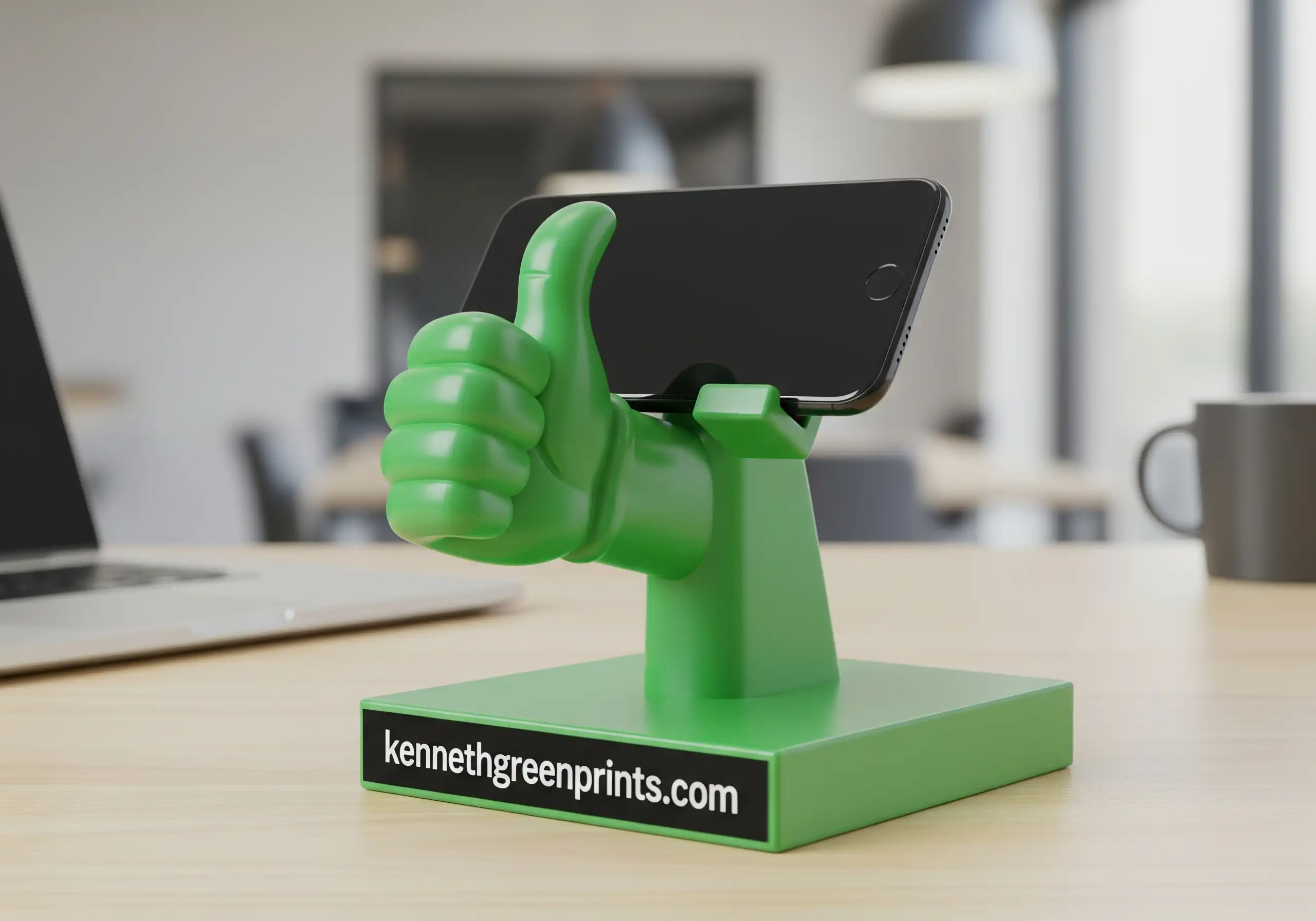 Thumbs Up Phone Stand Desk Holder Fun Cute Design Gift Sturdy