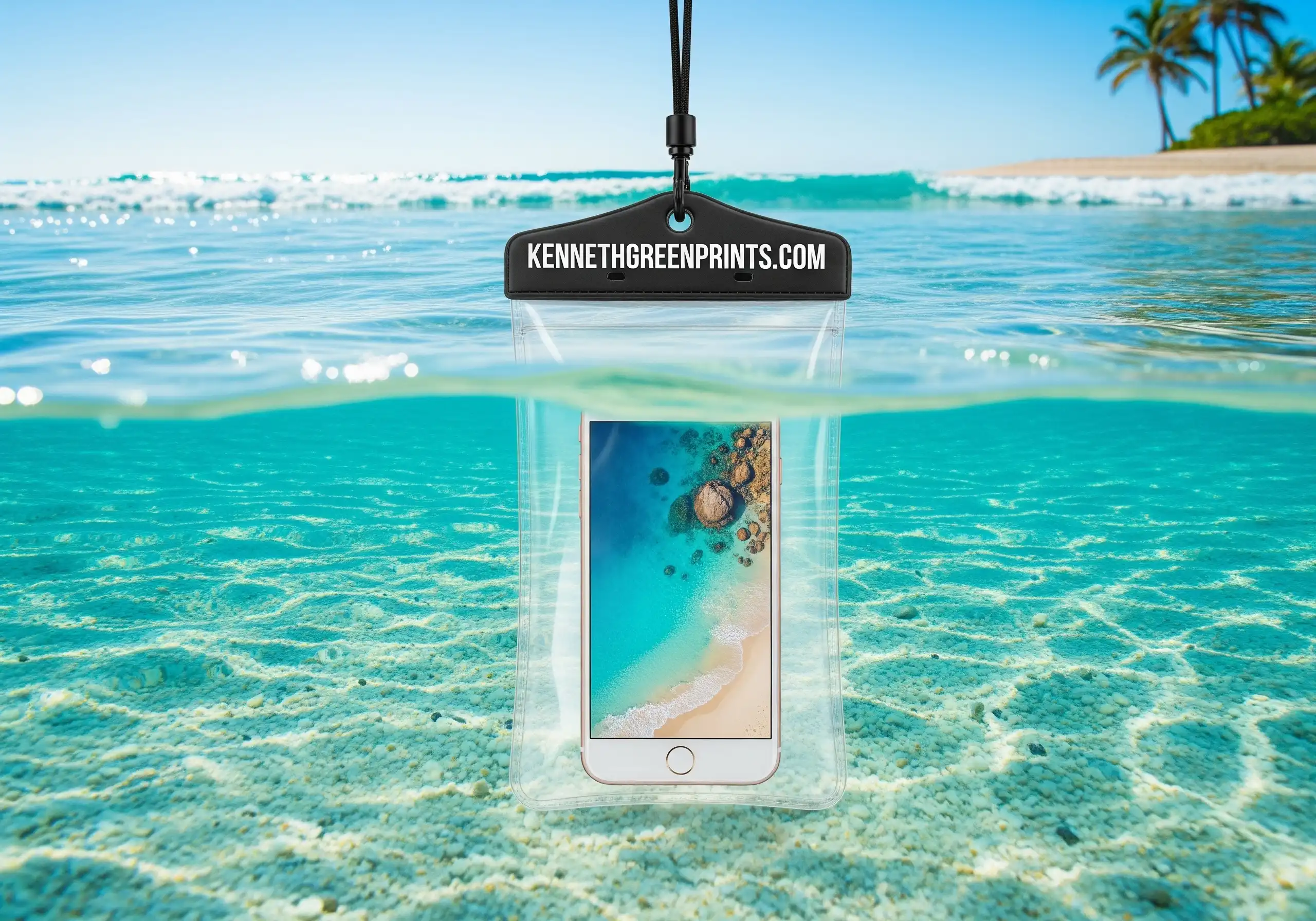 Waterproof Phone Pouch with Lanyard Beach Swimming Universal