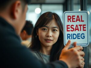 real estate rider sign